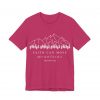 "Faith Can Move Mountains" (Matthew 17:20) Christian Mountain Graphic T-Shirt (Jersey Thin)