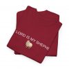 "The Lord Is My Shepherd" Christian Faith Shirt with Cute Sheep (Heavy Cotton)