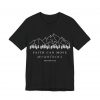 "Faith Can Move Mountains" (Matthew 17:20) Christian Mountain Graphic T-Shirt (Jersey Thin)