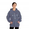 "Love God/God Love" Minimal Christian Faith Cross Hoodie