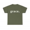 "Grace" Minimalist Inspirational Christian Faith T-Shirt (Heavy Cotton)