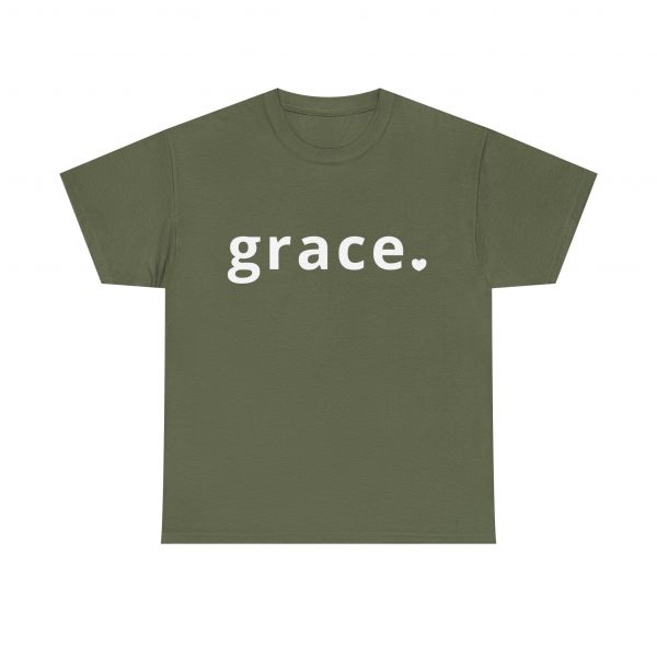 "Grace" Minimalist Inspirational Christian Faith T-Shirt (Heavy Cotton)