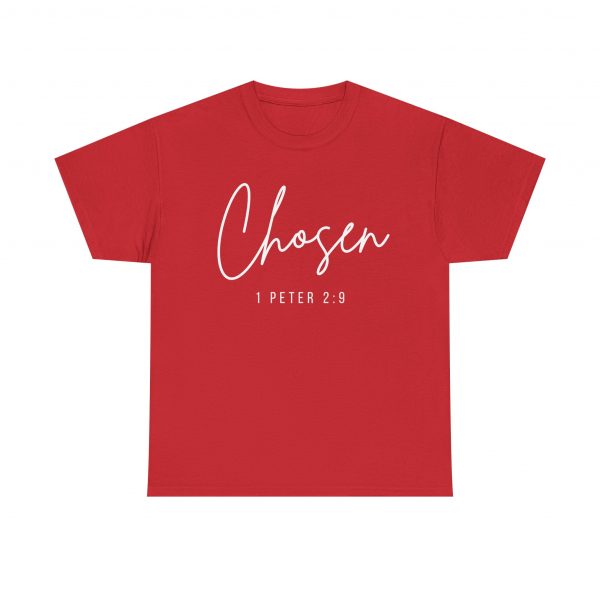 7180744069745027581_2048-1.jpeg "Chosen" (1 Peter 2:9) Christian Faith Scripture T-Shirt (Heavy Cotton)