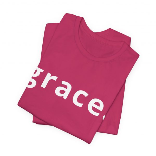 7365777289431590912_2048.jpeg "Grace" Minimalist Inspirational Christian Faith T-Shirt (Jersey Thin)