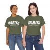 7470072180907466677_2048.jpeg "Created With A Purpose" (Ephesians 2:10) Christian Faith Scripture T-Shirt (Heavy Cotton)