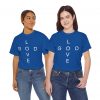 7545561754590710907_2048.jpeg "Love God/God Love" Minimal Christian Faith Cross T‑Shirt (Heavy Cotton)