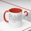 "Faith Over Fear" (Psalm 34) Floral Scripture Christian Faith Mug