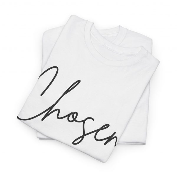 7602291450928015423_2048-1.jpeg "Chosen" (1 Peter 2:9) Christian Faith Scripture T-Shirt (White) (Heavy Cotton)