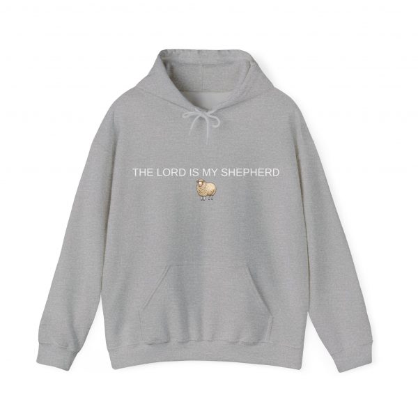 "The Lord Is My Shepherd" Christian Faith Pullover Hoodie with Cute Sheep