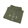 "Love God/God Love" Minimal Christian Faith Cross Hoodie
