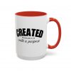 "Created With A Purpose" (Ephesians 2:10) Christian Faith Scripture Mug