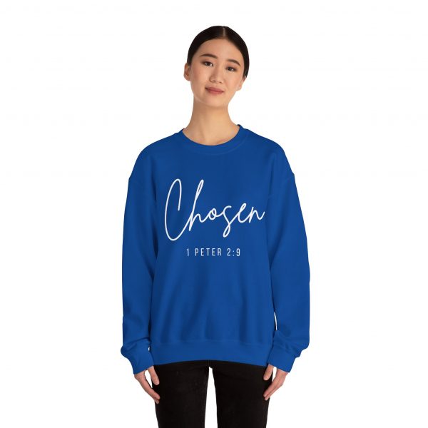 "Chosen" (1 Peter 2:9) Christian Faith Scripture Sweatshirt