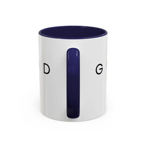 "Love God/God Love" Minimal Christian Faith Cross Ceramic Mug