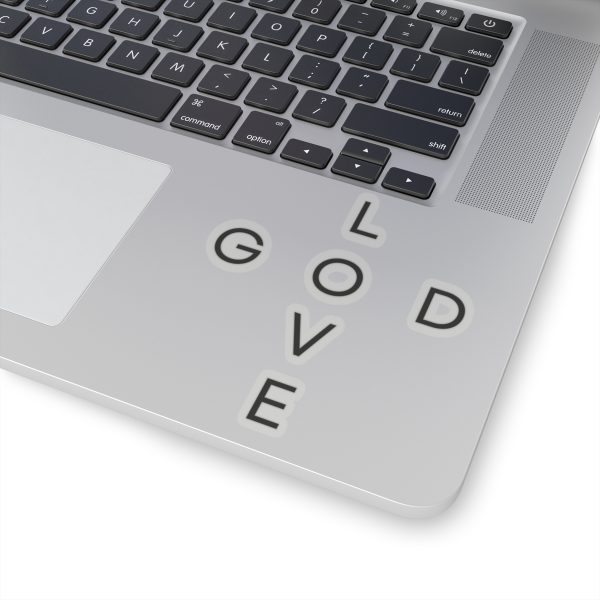 8440417103523137894_1200.jpeg "Love God/God Love" Minimal Christian Faith Cross Vinyl Kiss-Cut Sticker