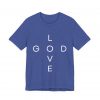 8604086485008671891_2048.jpeg "Love God/God Love" Minimal Christian Faith Cross T‑Shirt (Jersey Thin)