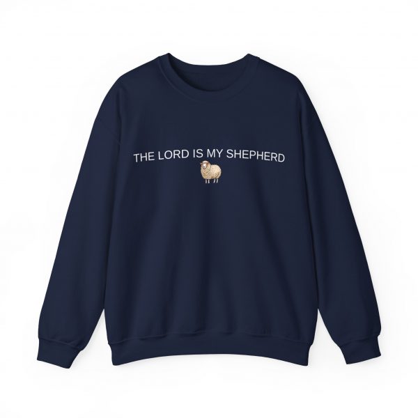"The Lord Is My Shepherd" Christian Faith Sweatshirt with Cute Sheep