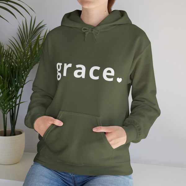 "Grace" Minimalist Inspirational Christian Faith Hoodie