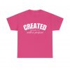 9130389187691160024_2048-1.jpeg "Created With A Purpose" (Ephesians 2:10) Christian Faith Scripture T-Shirt (Heavy Cotton)
