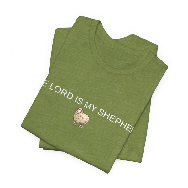 9494549629531409686_2048-1.jpeg "The Lord Is My Shepherd" Christian Faith Shirt with Cute Sheep (Jersey Thin)