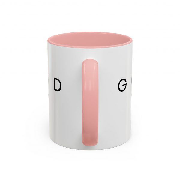 "Love God/God Love" Minimal Christian Faith Cross Ceramic Mug
