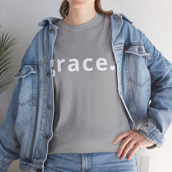 "Grace" Minimalist Inspirational Christian Faith T-Shirt (Heavy Cotton)