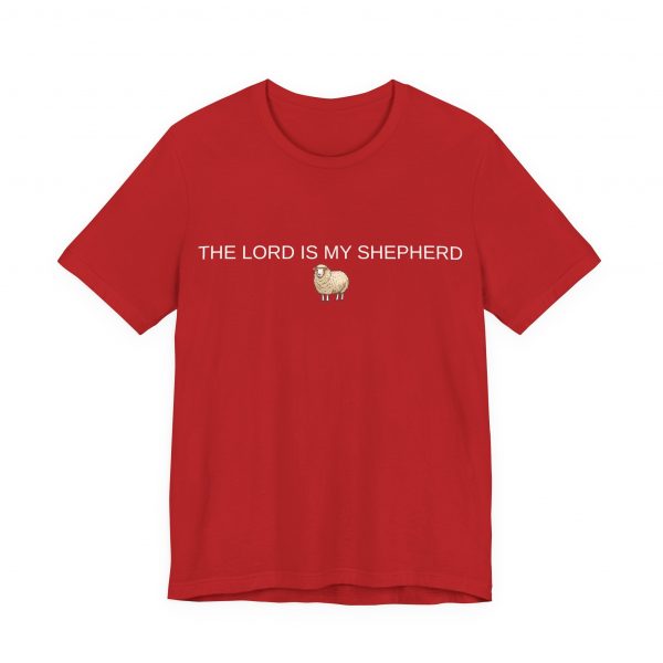 9750929334319975638_2048-1.jpeg "The Lord Is My Shepherd" Christian Faith Shirt with Cute Sheep (Jersey Thin)
