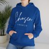 9933605708080140236_2048.jpeg "Chosen" (1 Peter 2:9) Christian Faith Scripture Hoodie