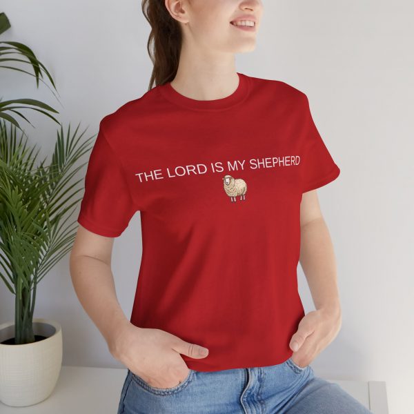 998785720358652024_2048-1.jpeg "The Lord Is My Shepherd" Christian Faith Shirt with Cute Sheep (Jersey Thin)